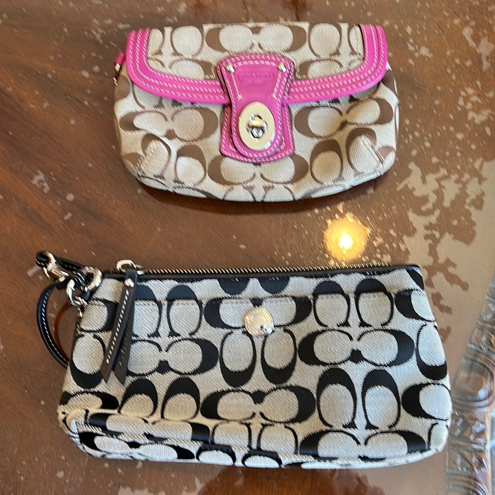 Coach wristlets 2 for 1